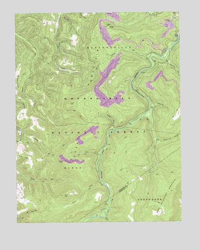 Snyder Knob, WV USGS Topographic Map