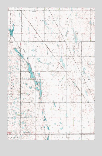 Snyder Lake, ND USGS Topographic Map