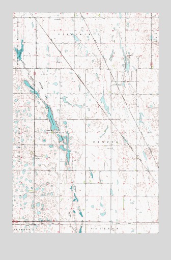 Snyder Lake, ND USGS Topographic Map