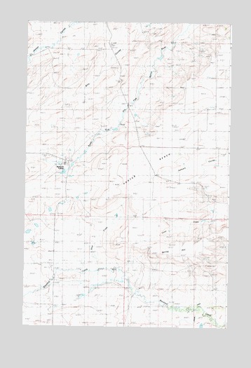 Soap Creek, MT USGS Topographic Map