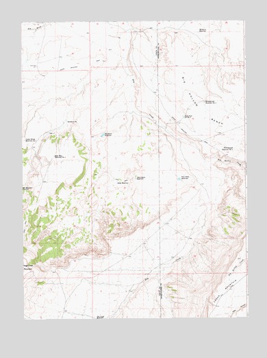 Soap Holes Reservoir, WY USGS Topographic Map