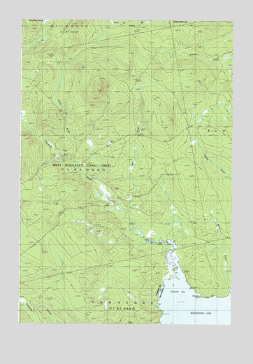 Socatean Bay, ME USGS Topographic Map