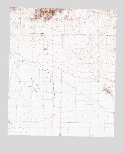 Socorro Mine, AZ USGS Topographic Map