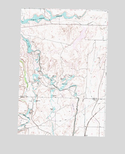 Soda Lake, WA USGS Topographic Map