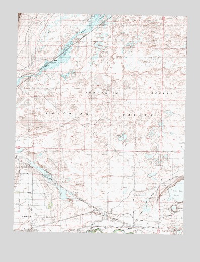Soda Lake West, NV USGS Topographic Map