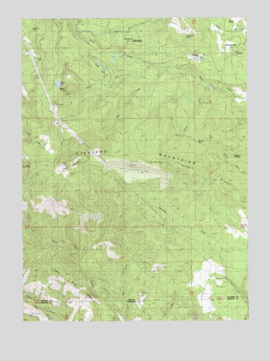 Soda Mountain, OR USGS Topographic Map