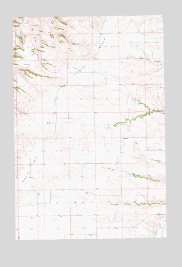 Soda Spring Coulee, MT USGS Topographic Map