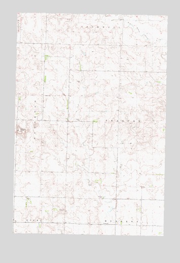 Solberg Butte, ND USGS Topographic Map