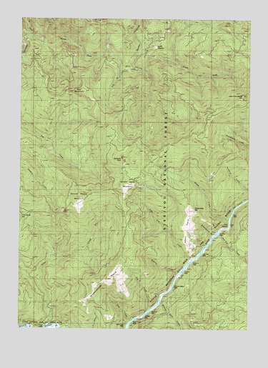 Soldier Camp Mountain, OR USGS Topographic Map