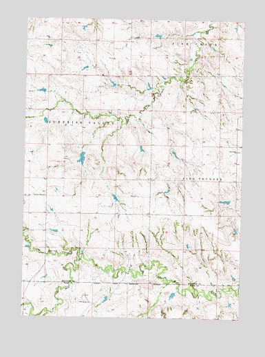 Soldier Creek NW, SD USGS Topographic Map