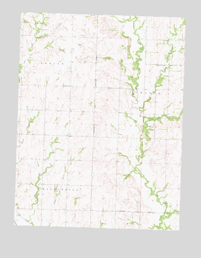 Soldier Creek SW, KS USGS Topographic Map