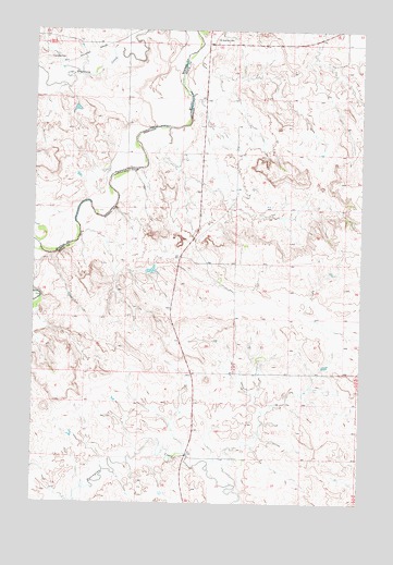 Solen SW, ND USGS Topographic Map