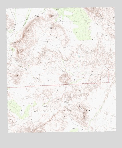 Sombrero Peak, TX USGS Topographic Map