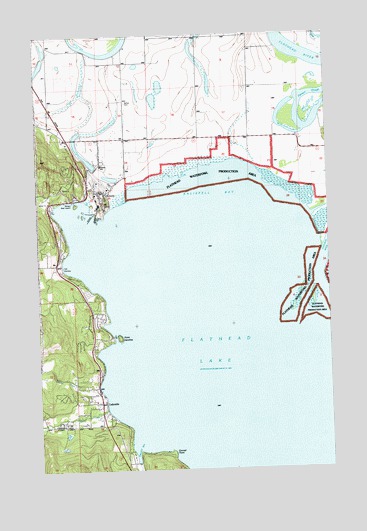 Somers, MT USGS Topographic Map