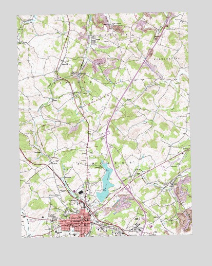 Somerset, PA USGS Topographic Map