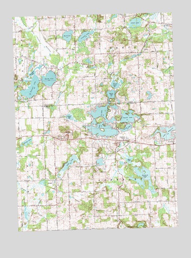 Somerset Center, MI USGS Topographic Map