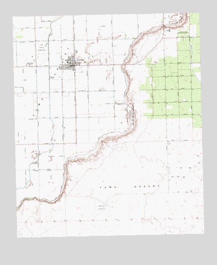 Somerton, AZ USGS Topographic Map