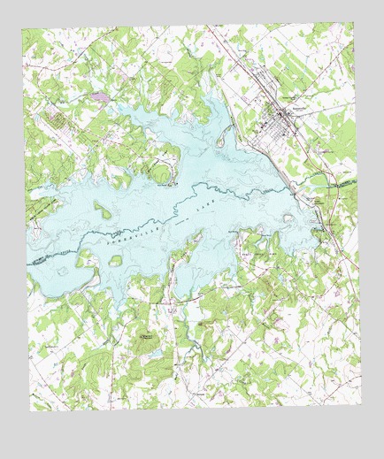 Somerville, TX USGS Topographic Map