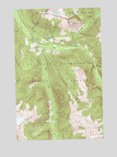 Sonny Boy Lakes, WA USGS Topographic Map