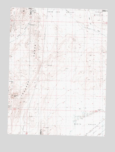 Black Warrior Peak, NV USGS Topographic Map
