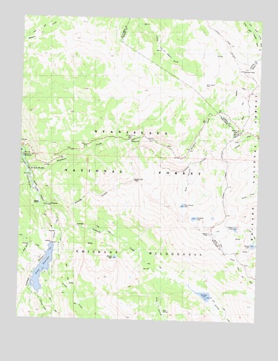 Sonora Pass, CA USGS Topographic Map