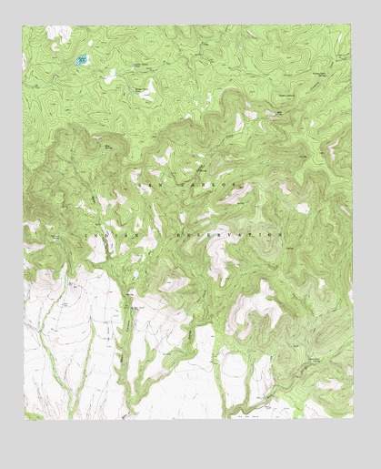 Sontag Creek, AZ USGS Topographic Map