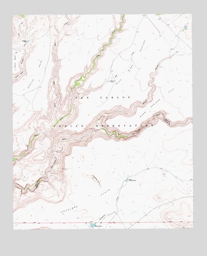 Sontag Mesa, AZ USGS Topographic Map