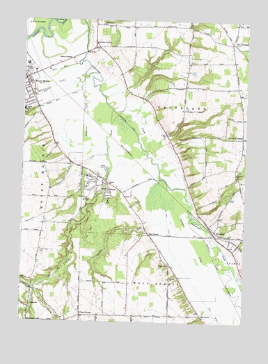 Sonyea, NY USGS Topographic Map