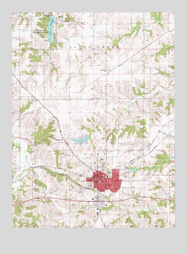 Albia, IA USGS Topographic Map