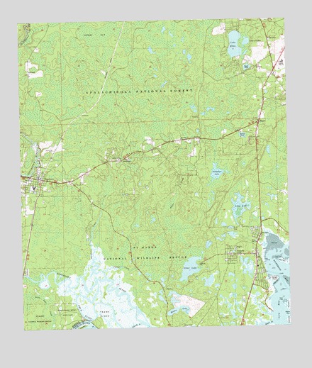 Sopchoppy, FL USGS Topographic Map