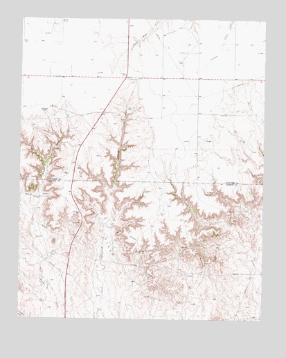 Sourdough Creek, TX USGS Topographic Map