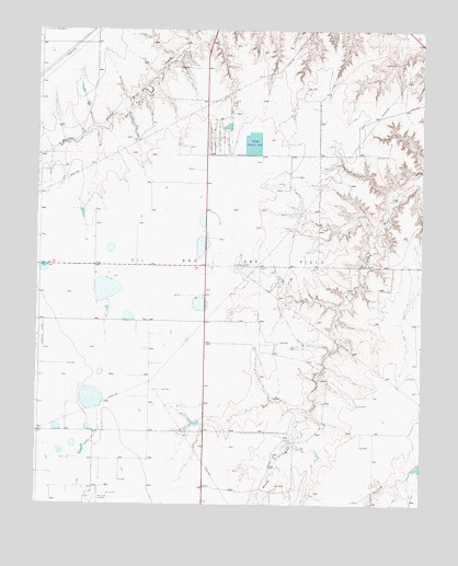 Sourdough Creek NE, TX USGS Topographic Map
