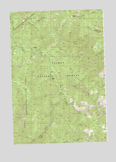 Blackbird Mountain, ID USGS Topographic Map
