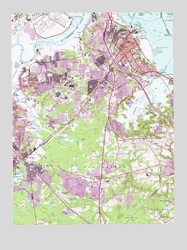 South Amboy, NJ USGS Topographic Map