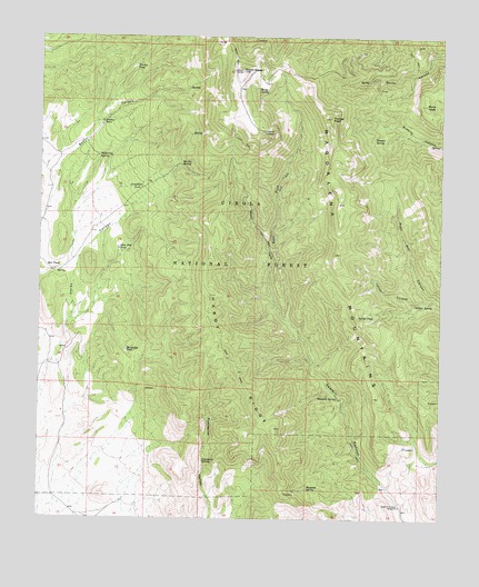 South Baldy, NM USGS Topographic Map