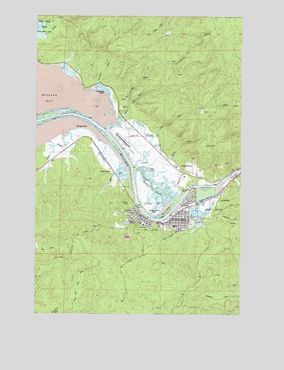 South Bend, WA USGS Topographic Map