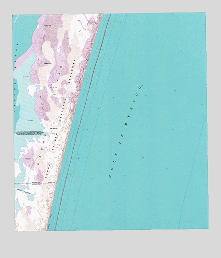 South Bird Island SE, TX USGS Topographic Map