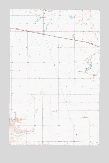 South Devon School, MT USGS Topographic Map