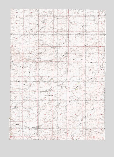 South Fork Reservoir, WY USGS Topographic Map