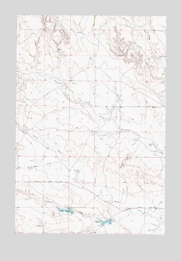 South Fork Reservoir, MT USGS Topographic Map