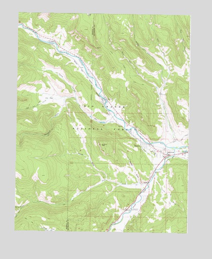 South Fork West, CO USGS Topographic Map