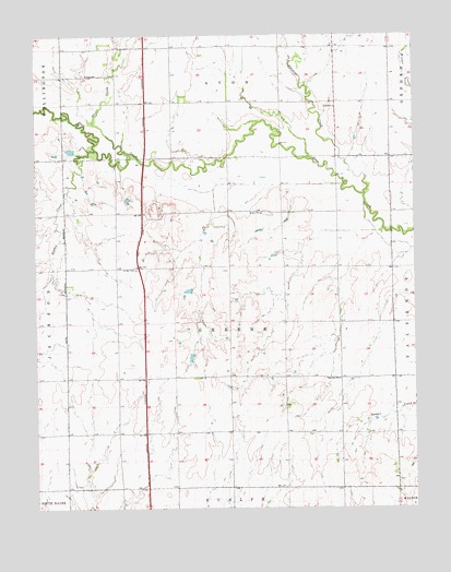 South Haven NE, KS USGS Topographic Map