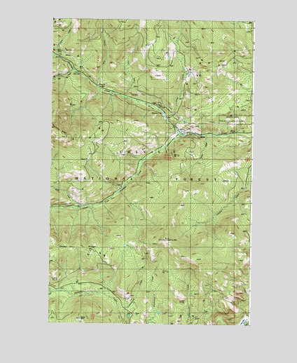 South Huckleberry Mountain, WA USGS Topographic Map