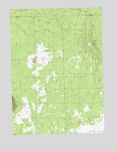South Ice Cave, OR USGS Topographic Map