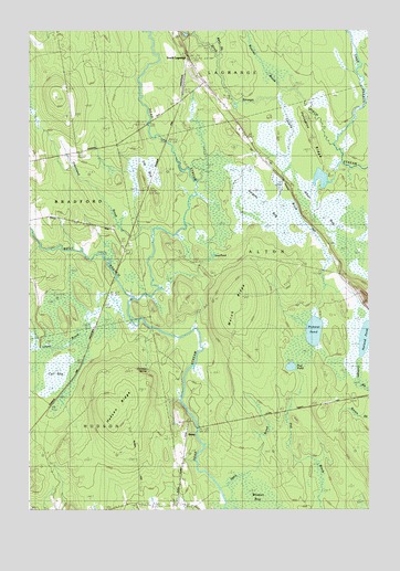 South Lagrange, ME USGS Topographic Map