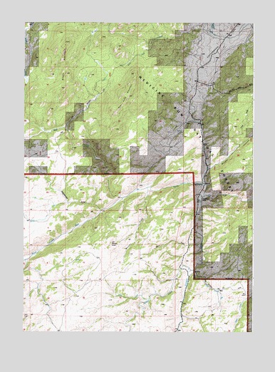 South Mountain, WY USGS Topographic Map