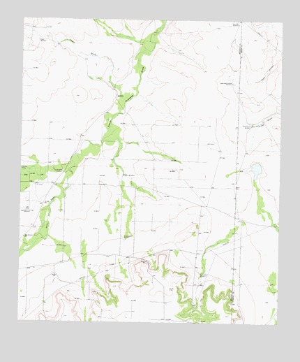 South Mustang Draw SE, TX USGS Topographic Map