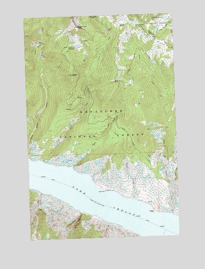 South Navarre Peak, WA USGS Topographic Map
