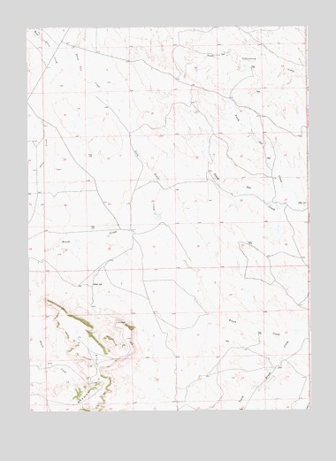 South Oat Creek, WY USGS Topographic Map
