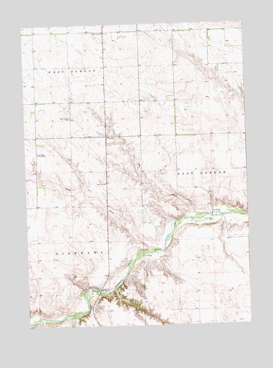 South of Gordon, NE USGS Topographic Map